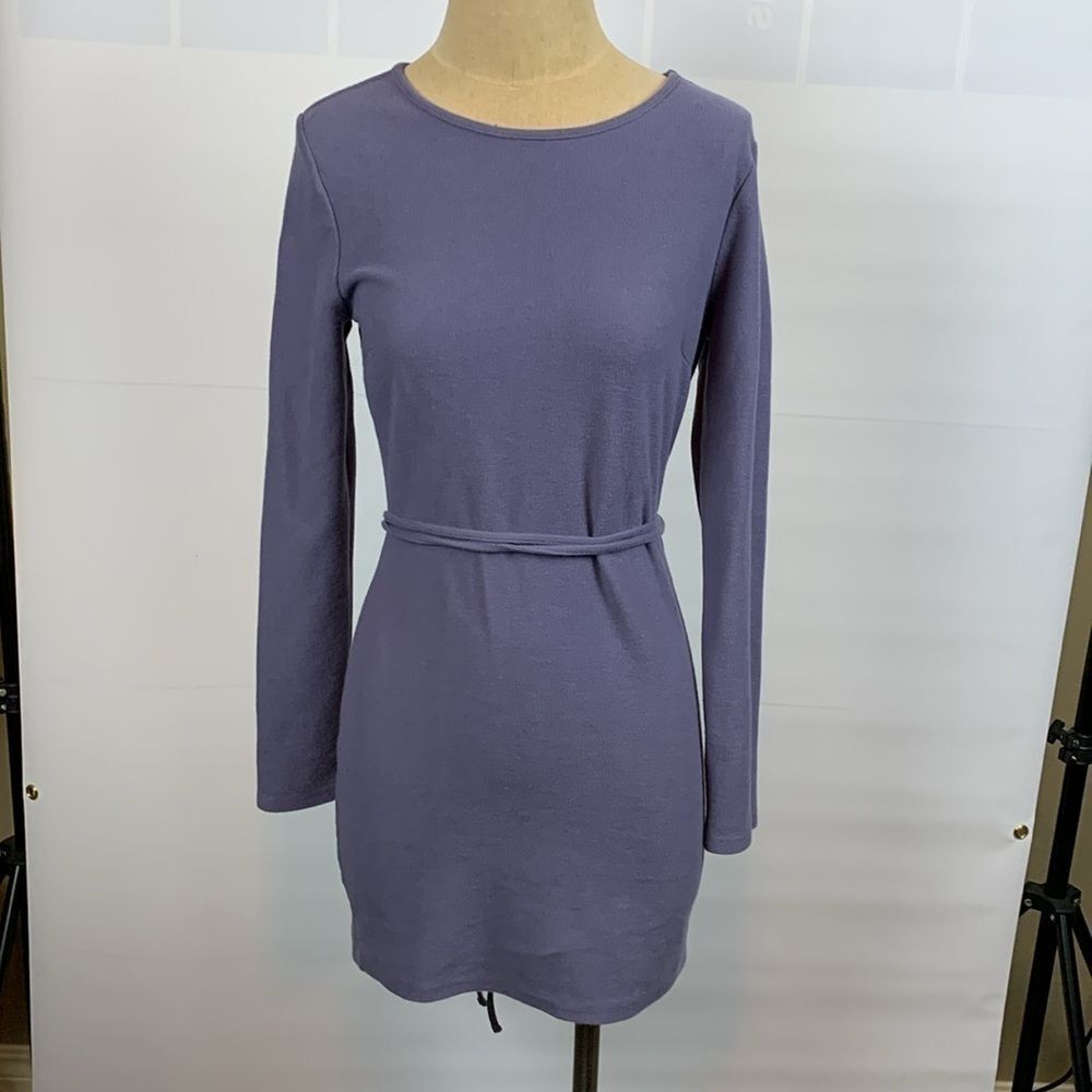 Forever 21 backless long sleeve mini dress, Large